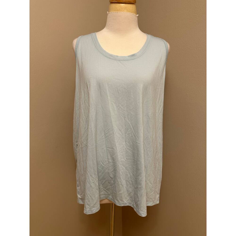 Athleta Light Teal Blue Tank Top Size 1X